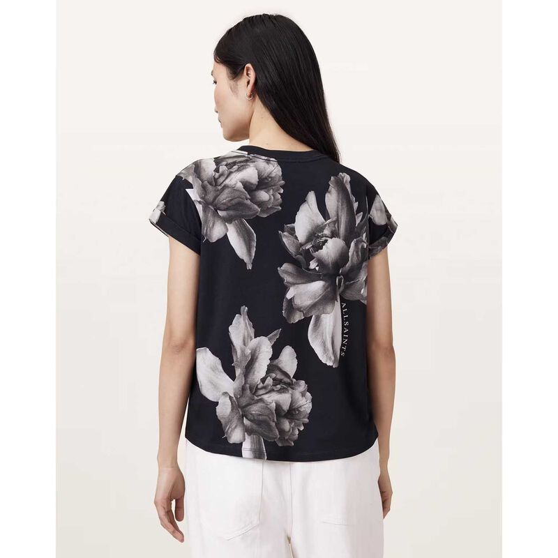 AllSaints Anna Floral Print Short Sleeve T-Shirt image number 1